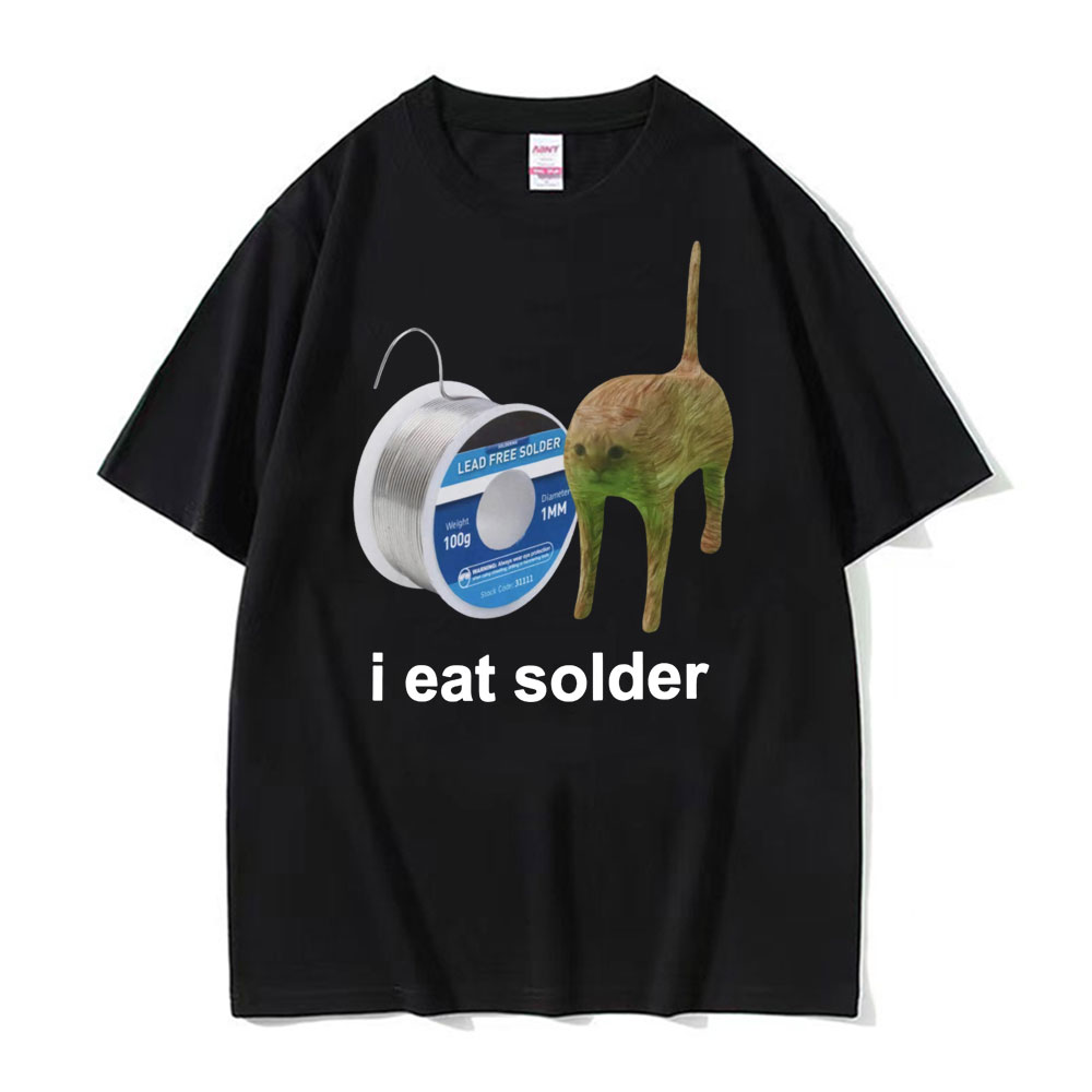 Quality Summer Clothing For Women - I Eat Solder Cursed Funny Cat