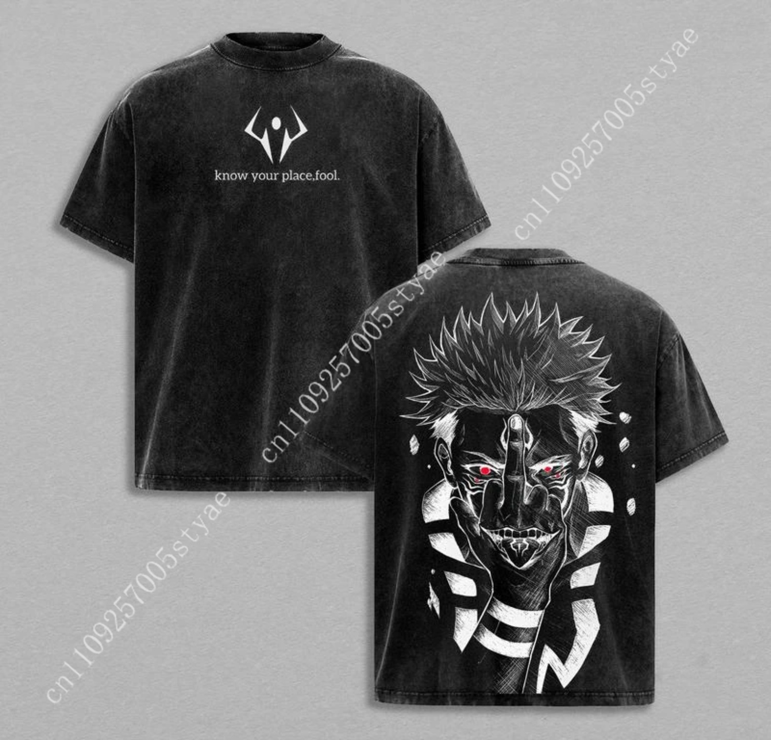 Summer Clothing Vintage - Anime Ryomen Sukuna Graphic T-shirt Vintage
