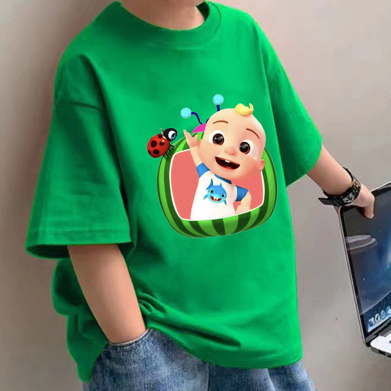 Summer Clothing Boys - Cocomelons Baby T-Shirts Anime Cotton Short