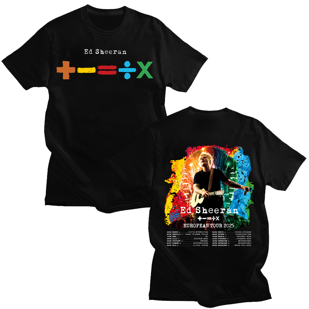 Summer Clothing Gif - Ed Sheeran European Tour 2025 T-shirts