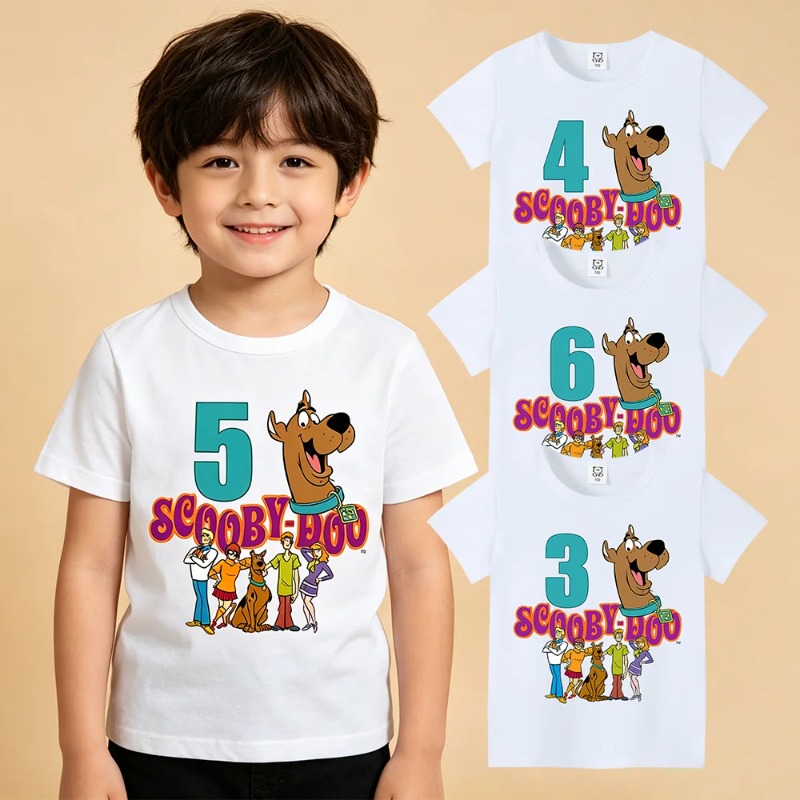 Summer Clothing Baby Boy - Scooby-Doo Birthday Number Tee Shirt Baby
