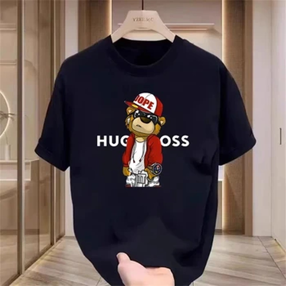 Summer Clothing Brands Men - Luxury Brand Cute Bear Print Men