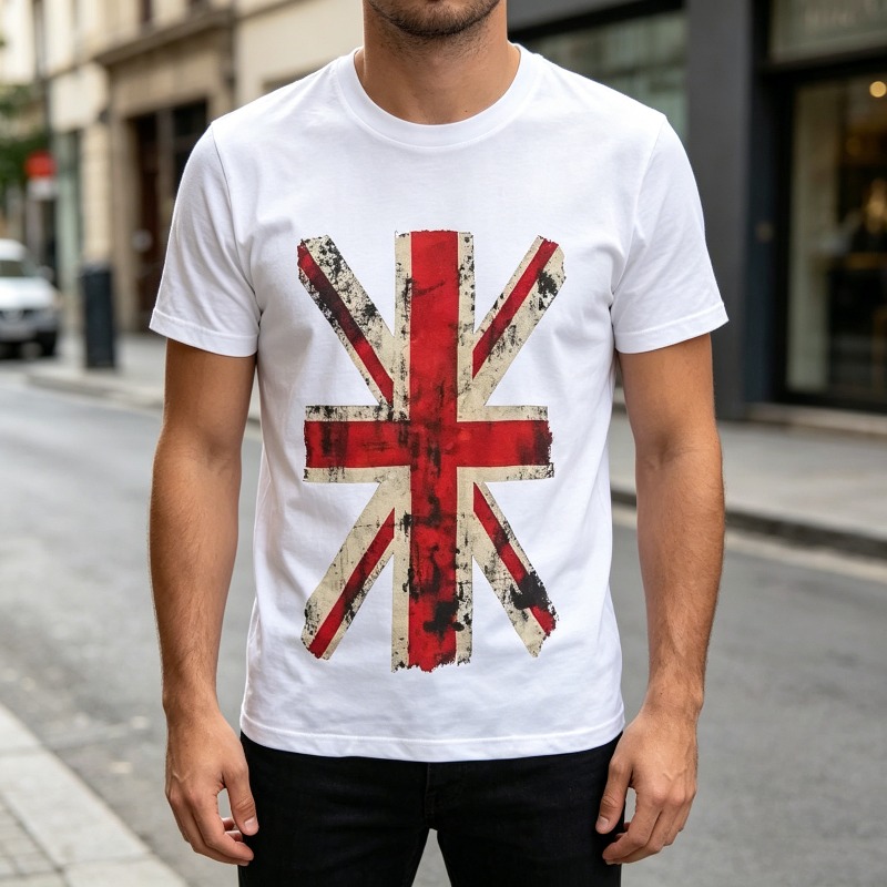 Union Jack Graphic Tshirt Vint - Summer Clothing Uk ulasan dan harga