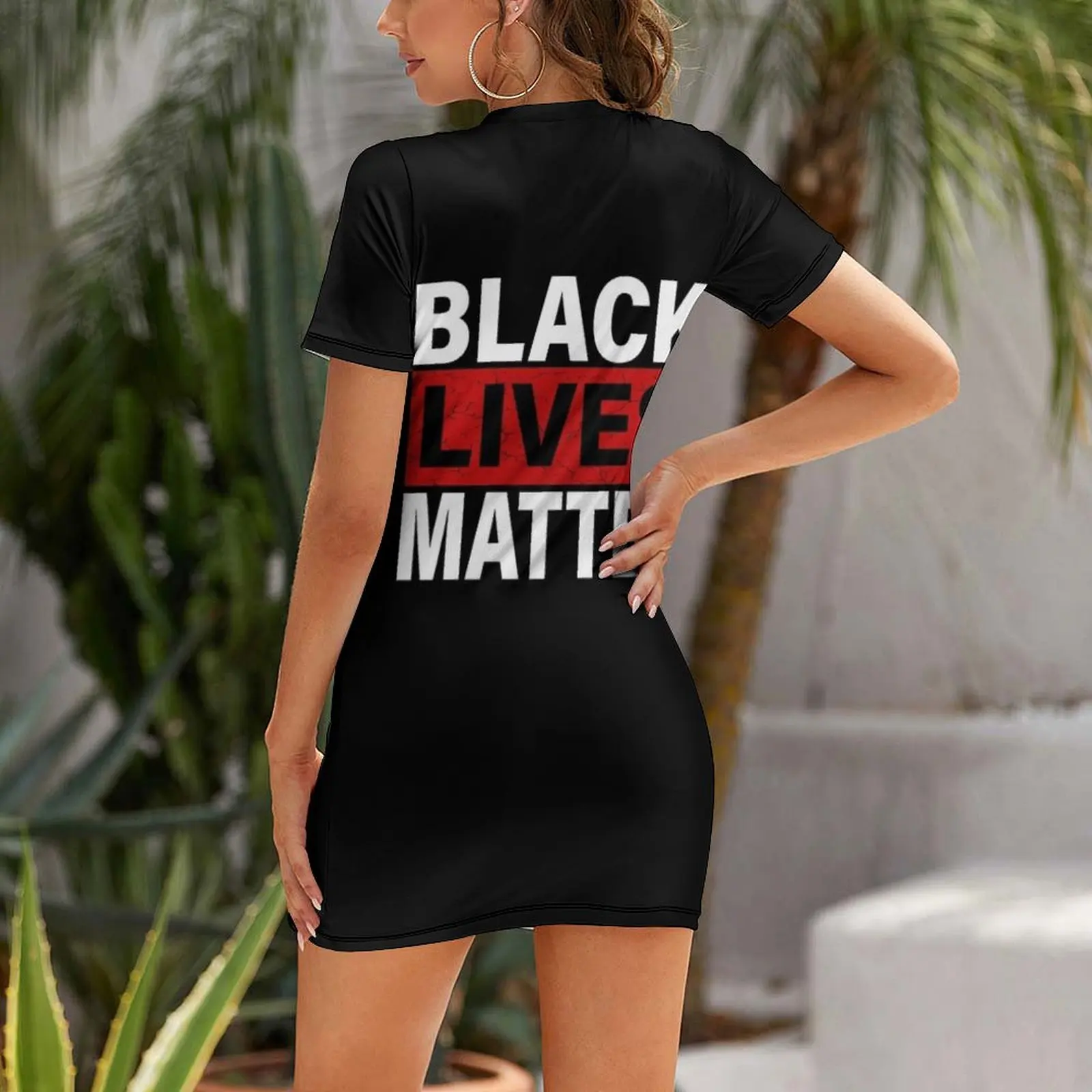 Black Lives Matter T-Shirt Wit - Summer Clothing Line Names ulasan dan harga