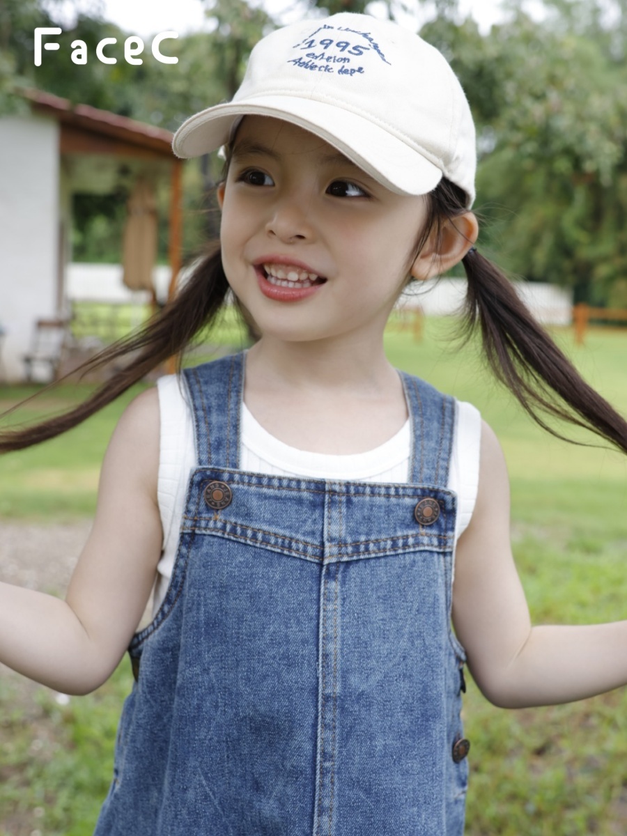Girls Outdoor Camping Denim Ov - Vintage Summer Clothing Brand ulasan dan harga