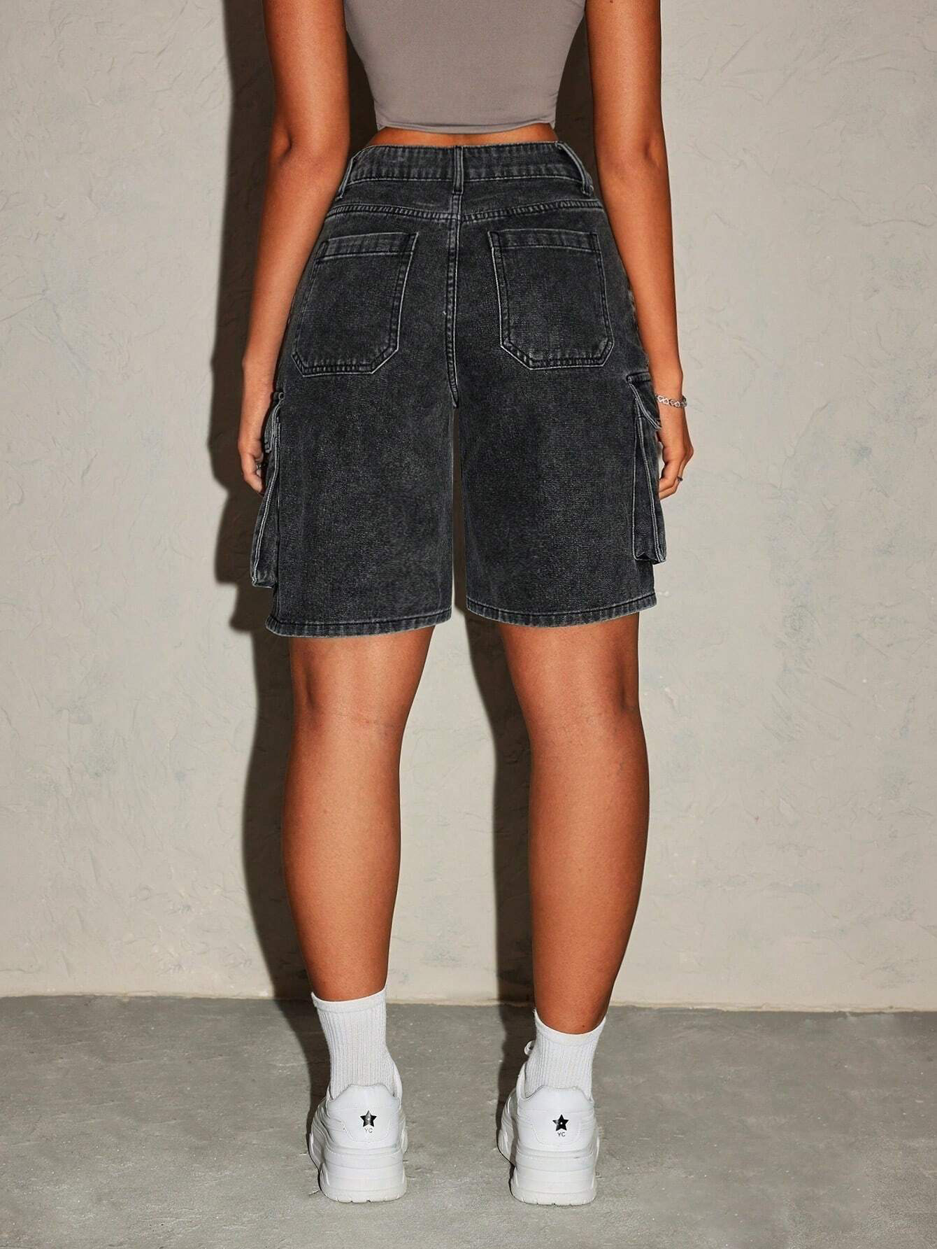 Women's Retro Denim Shorts Fiv - Summer Clothing Vintage ulasan dan harga