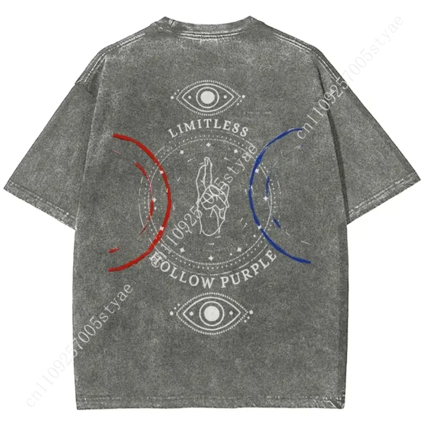 Anime  Gojo Satoru Print T-shi - Summer Clothing Vintage ulasan dan harga