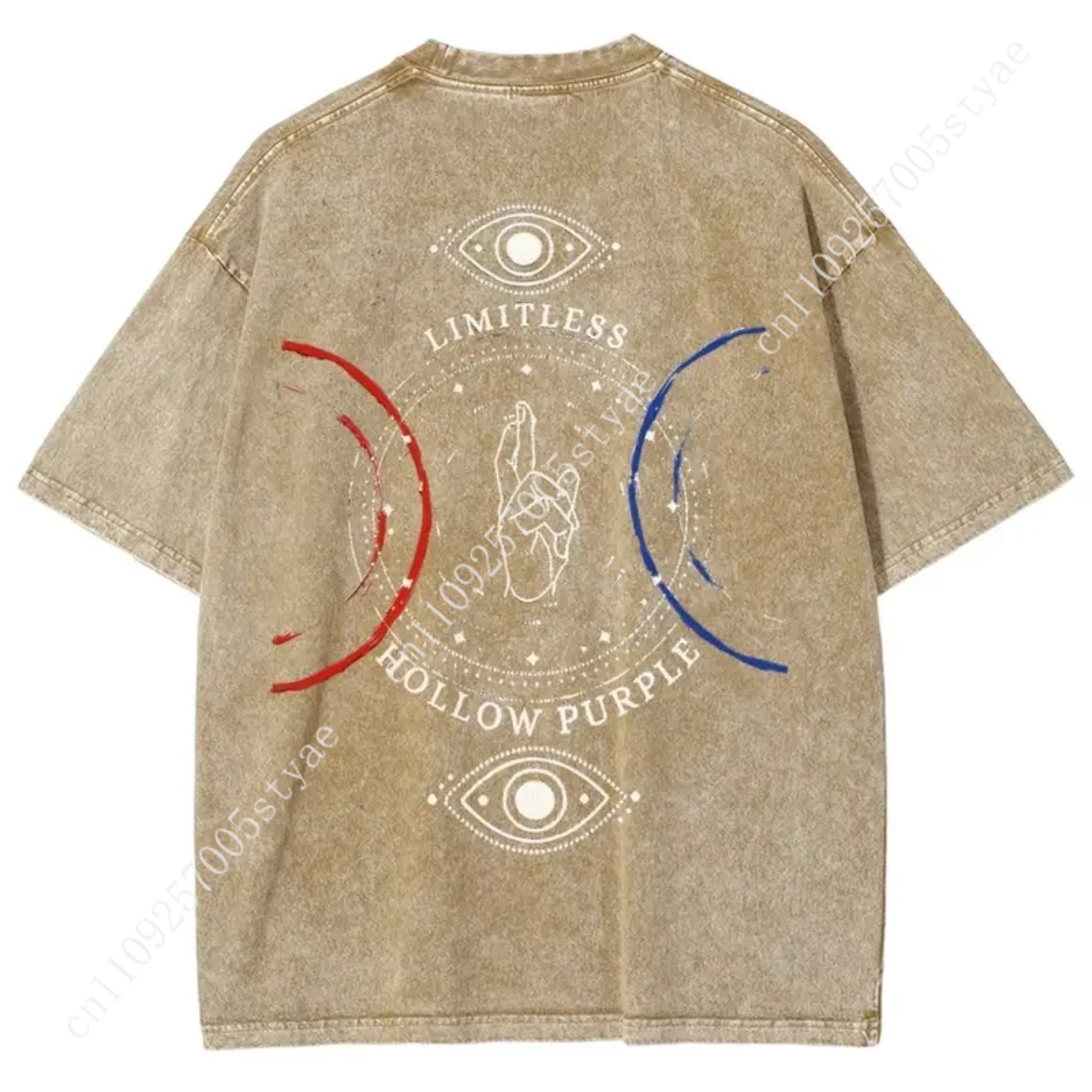 Anime  Gojo Satoru Print T-shi - Summer Clothing Vintage ulasan dan harga