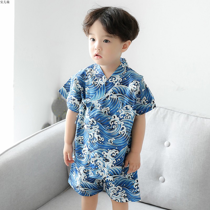 Summer Children Yukata Clothin - Summer Clothing Baby Boy ulasan dan harga