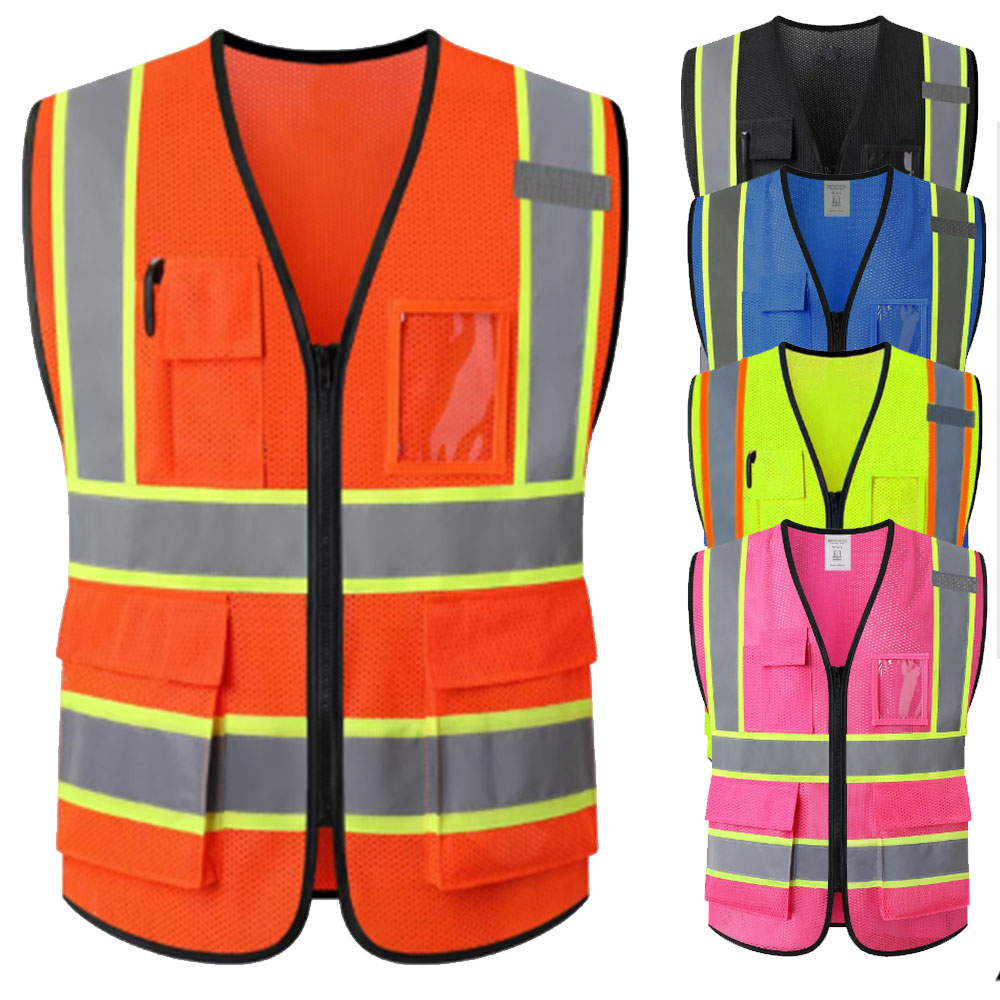 Summer Unisex Mesh Vest with P - Summer Hi Vis Clothing ulasan dan harga