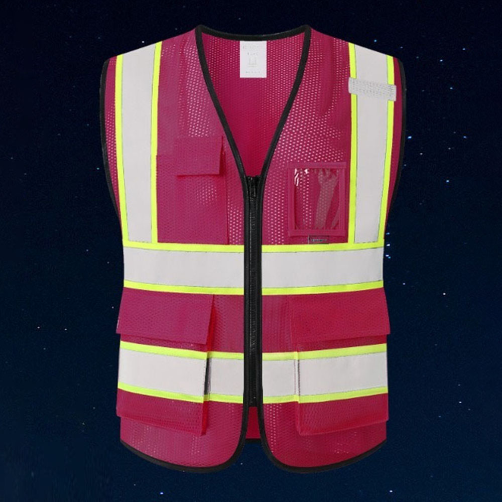 Summer Unisex Mesh Vest with P - Summer Hi Vis Clothing ulasan dan harga