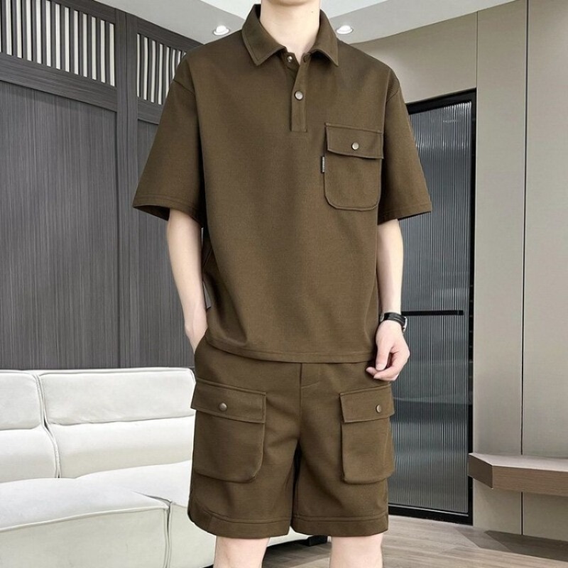 Men's Summer Short Sleeve Polo - Summer Clothing Us ulasan dan harga