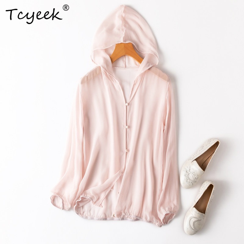 Tcyeek 100% Real Mulberry Silk - Summer Clothing Us ulasan dan harga