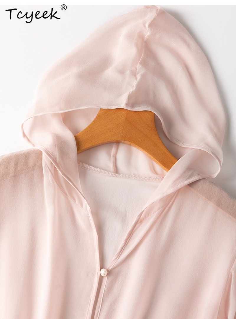Tcyeek 100% Real Mulberry Silk - Summer Clothing Us ulasan dan harga