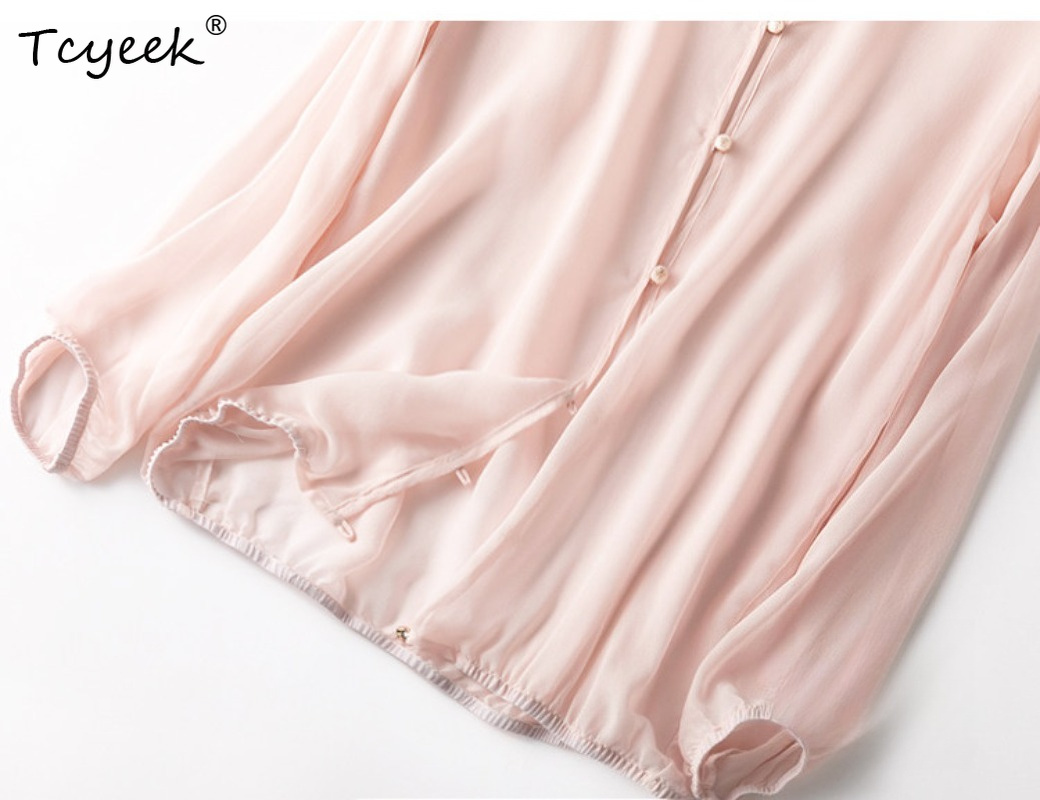 Tcyeek 100% Real Mulberry Silk - Summer Clothing Us ulasan dan harga