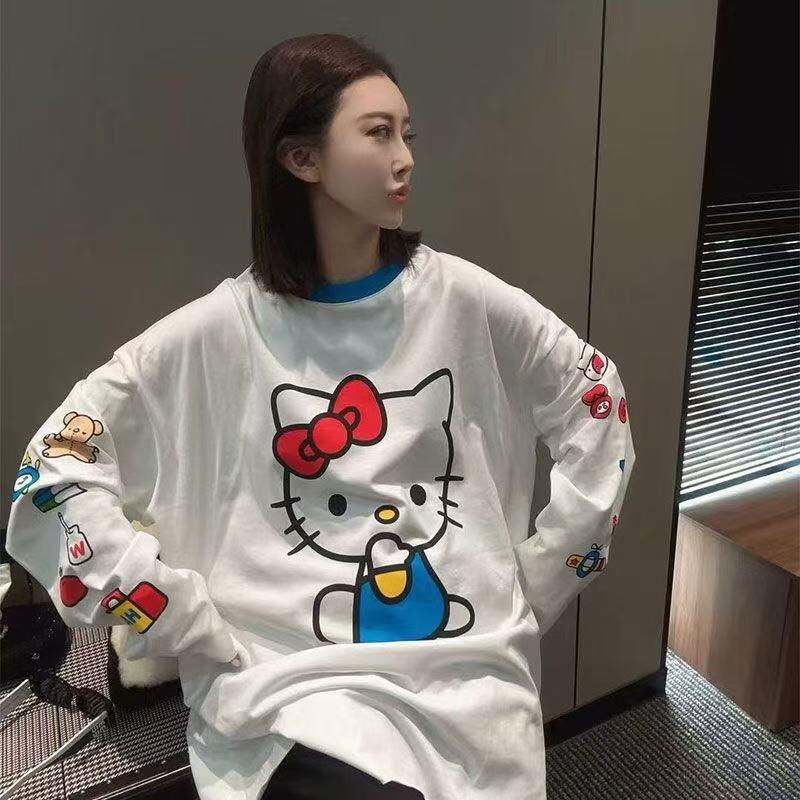Long-Sleeved Hello Kitty Summe - Summer Clothing Us ulasan dan harga