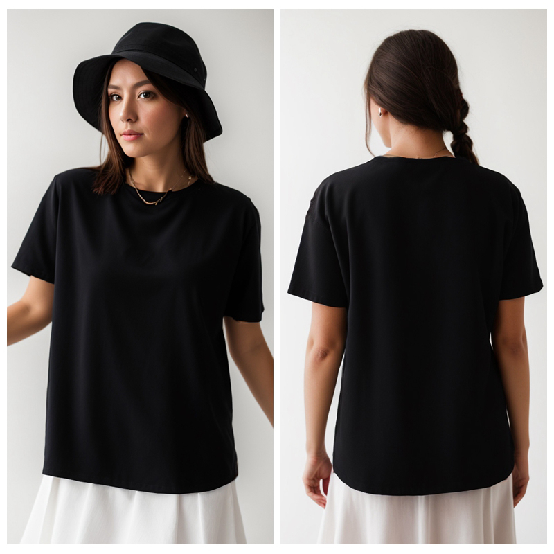 Cotton Plus Size Short Sleeve  - Quality Summer Clothing For Women ulasan dan harga