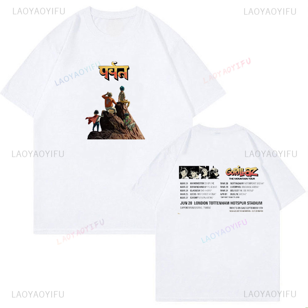 Unisex Cotton Tshirt Gorillaz  - Summer Clothing Uk ulasan dan harga