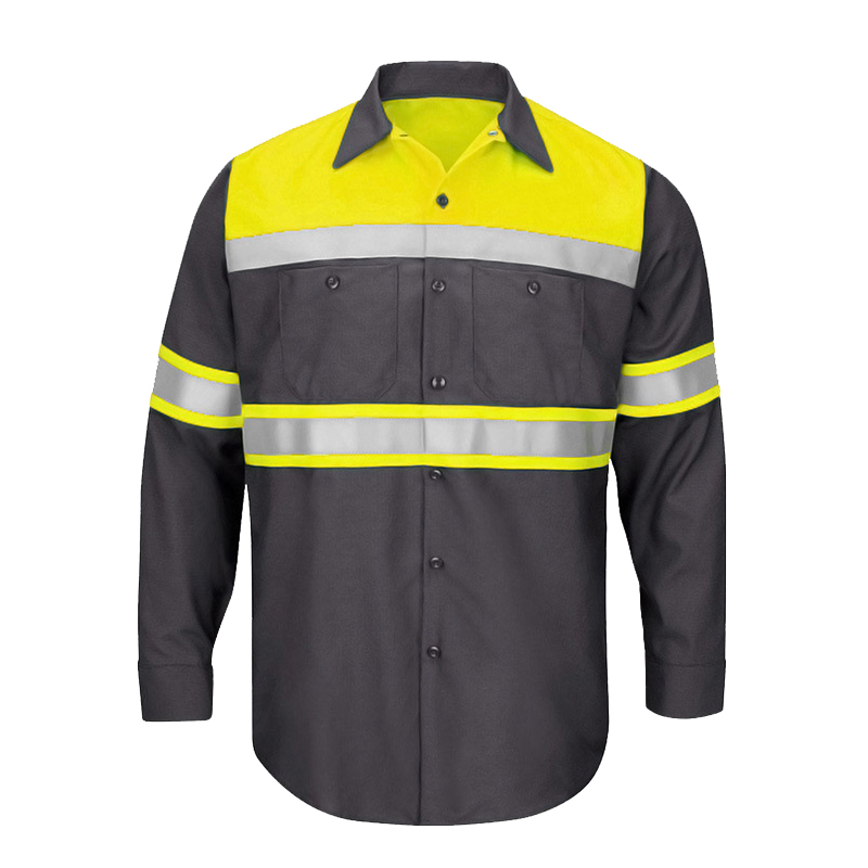 Men Shirt Long Sleeve 100% Cot - Summer Hi Vis Clothing ulasan dan harga