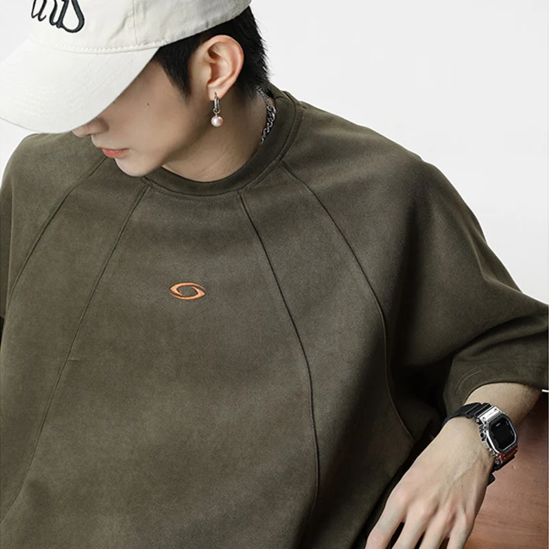 TFETTERS Brand Splicing Suede  - Vintage Summer Clothing Brand ulasan dan harga