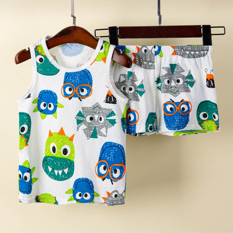 1 to 9 Years Summer Boys Pajam - Summer Clothing Baby Boy ulasan dan harga