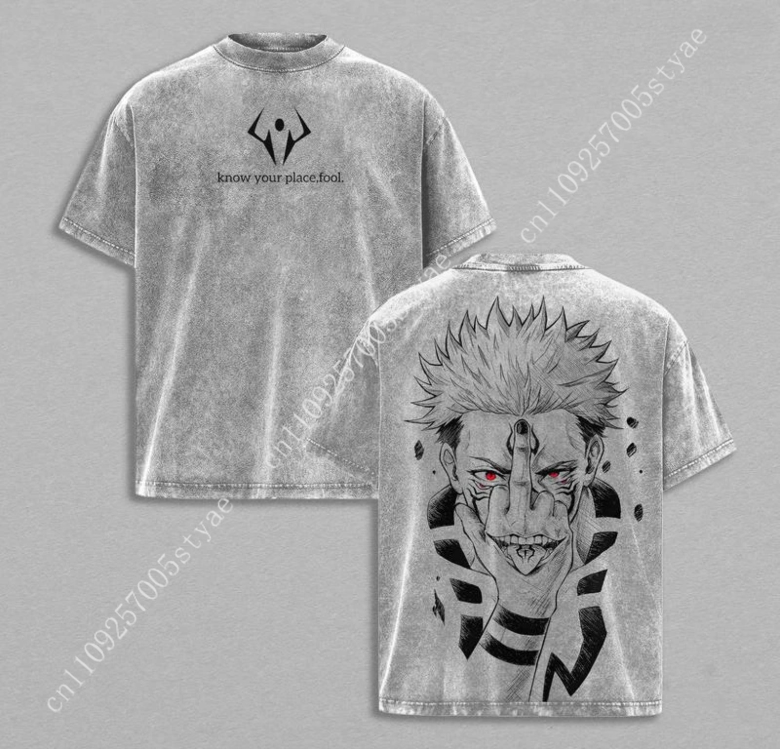 Anime  Ryomen Sukuna Graphic T - Summer Clothing Vintage ulasan dan harga