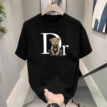 Luxury Brand Cute Bear Print T - Quality Summer Clothing For Women ulasan dan harga