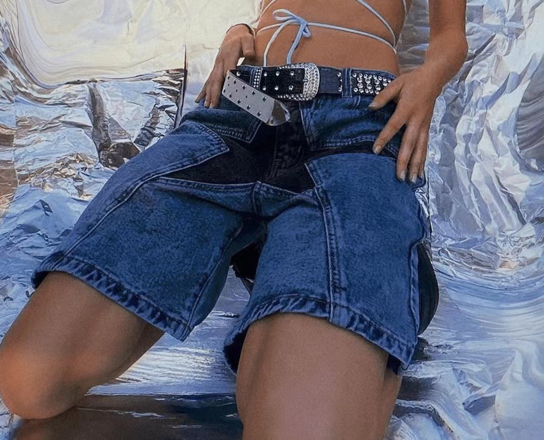 Stars Patchwork Women Short Je - Summer Clothing Vintage ulasan dan harga