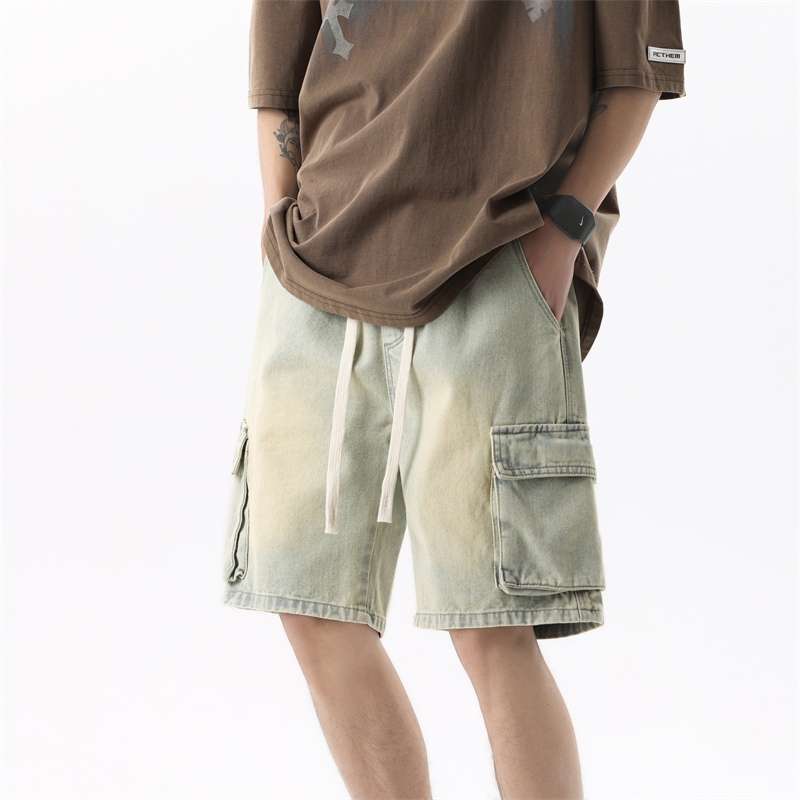 Summer Men's Denim Shorts Retr - Summer Clothing Brands Men ulasan dan harga