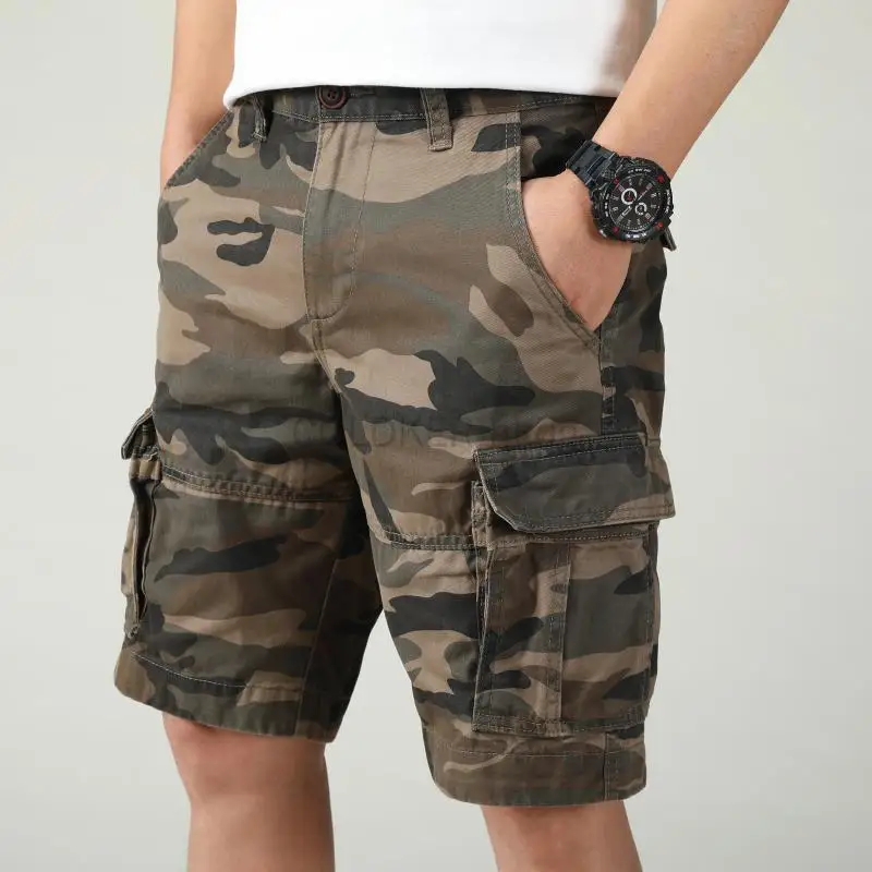 Camouflage Cargo Shorts for Me - Vintage Summer Clothing Brand ulasan dan harga
