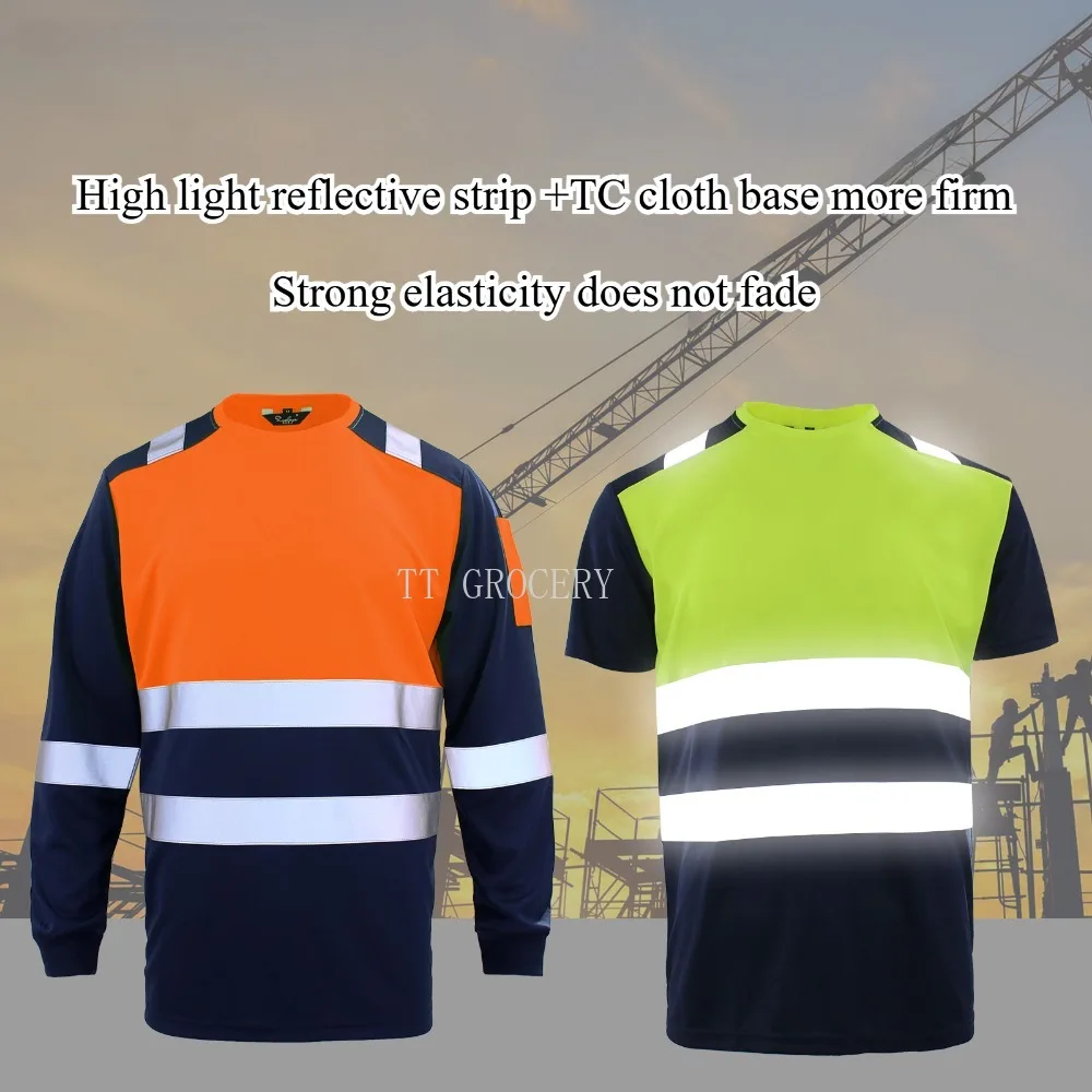 High Visibility Safety Work Sh - Summer Hi Vis Clothing ulasan dan harga