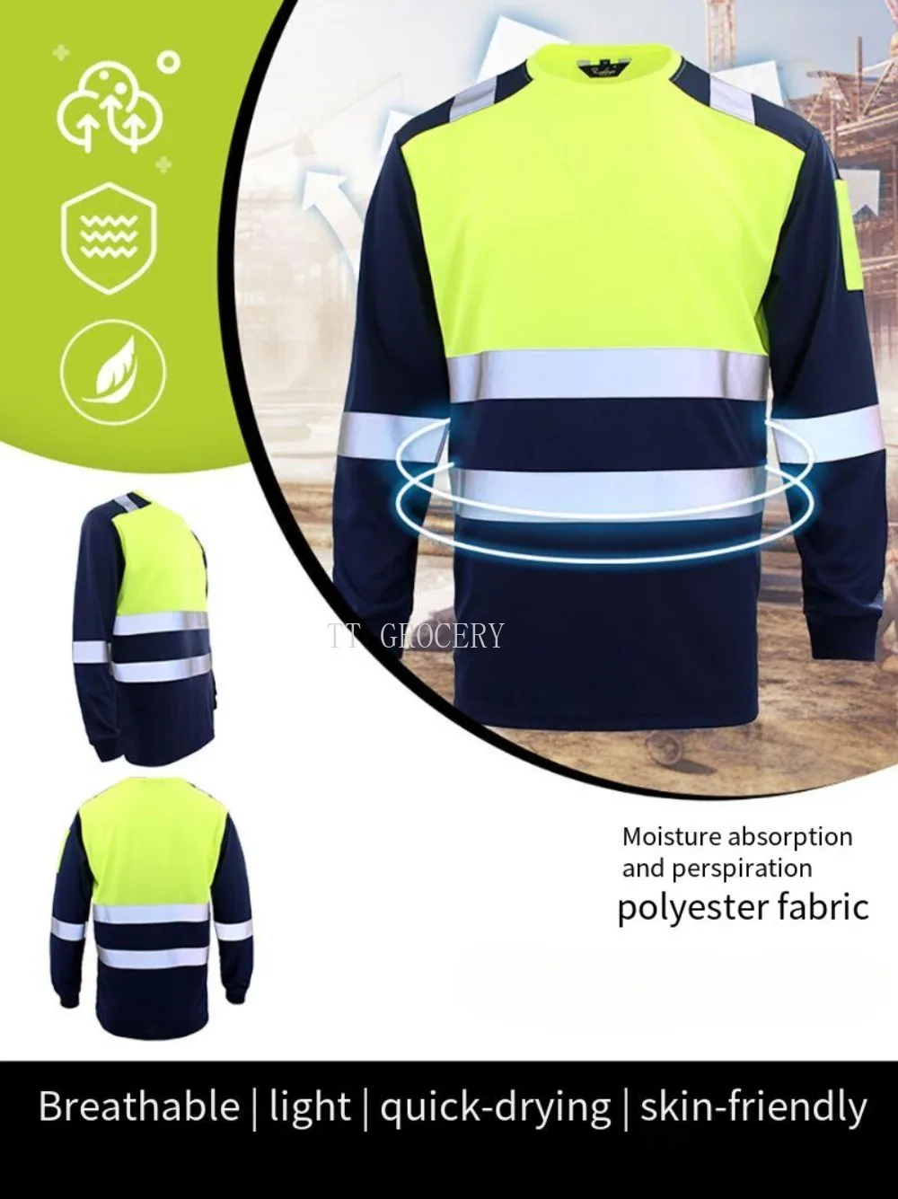 High Visibility Safety Work Sh - Summer Hi Vis Clothing ulasan dan harga